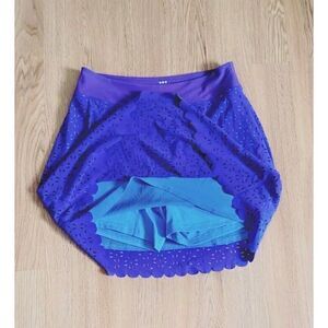 Title Nine Nimblene Golf Tennis Skirt Skort 4.5" Shorts Purple Size Small